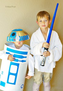 Luke and r2d2 kids costume by yellow pear