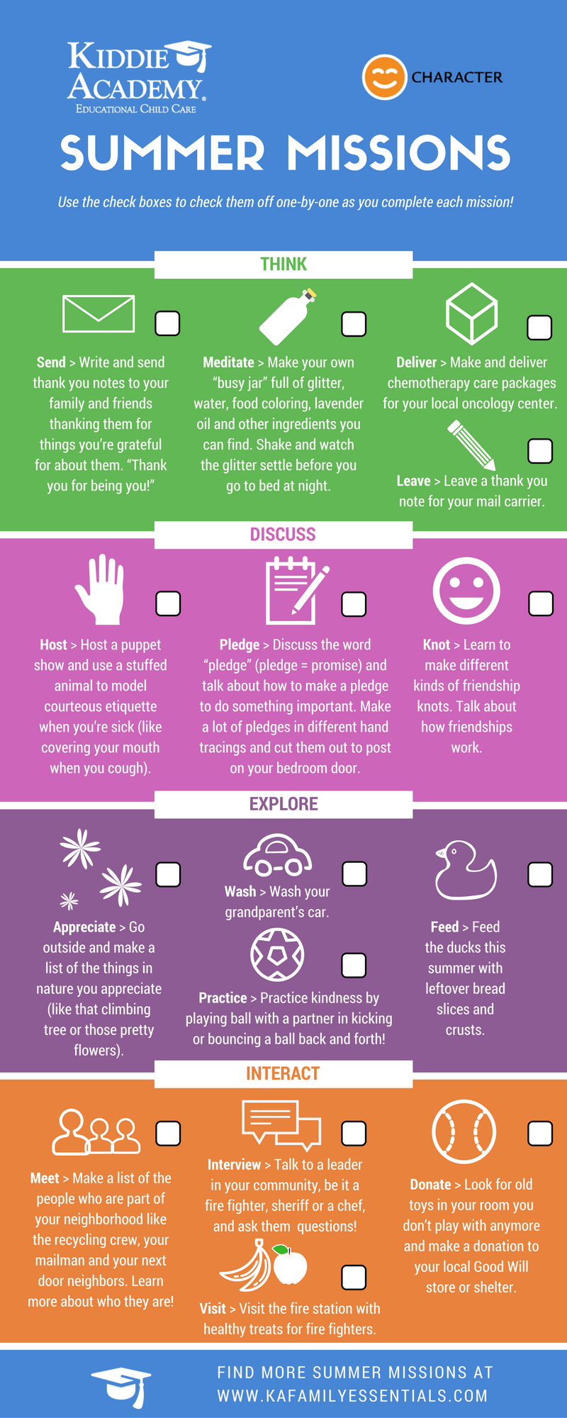 Summer Missions- Character