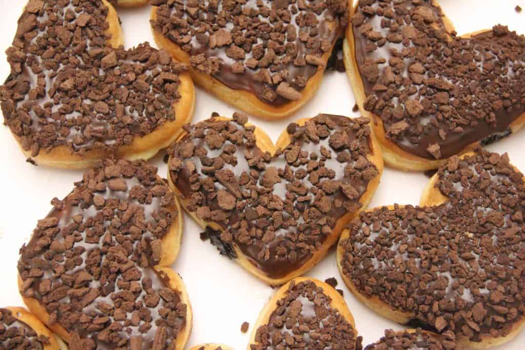 Brownie-Batter-Crumble-Heart-Donut