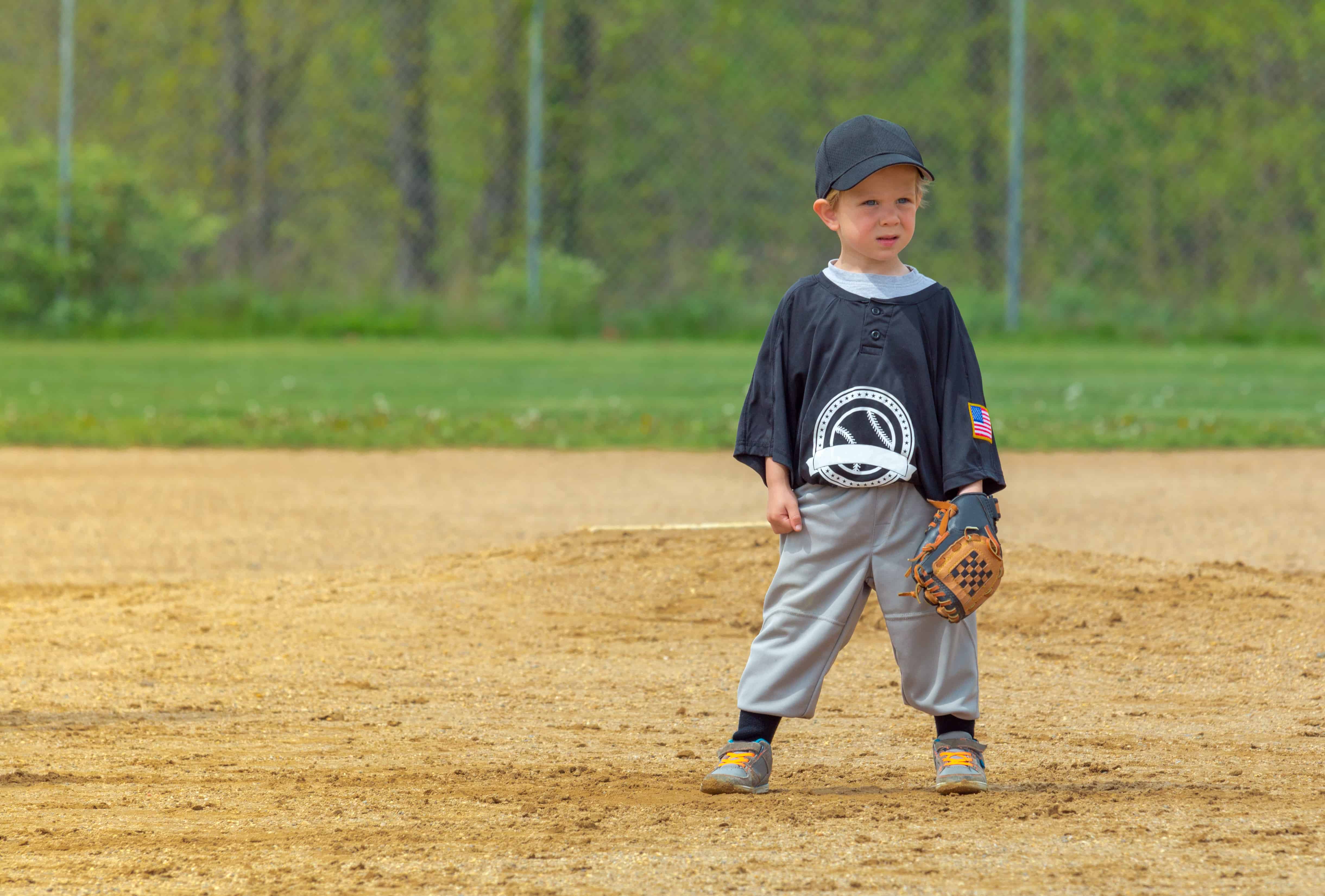 Child Playing Baseball
