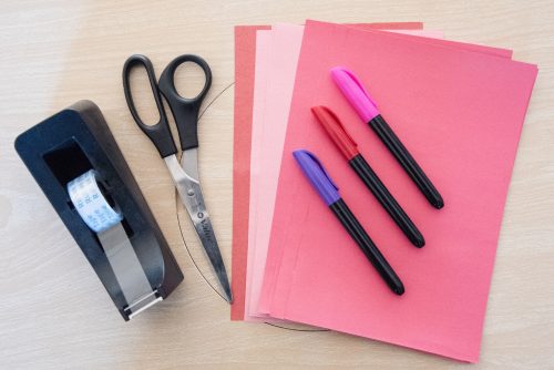 Valentine's craft materials