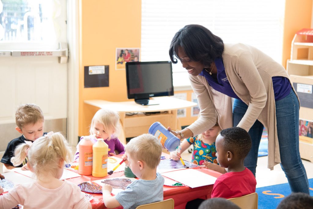 Kiddie Academy preschool teacher