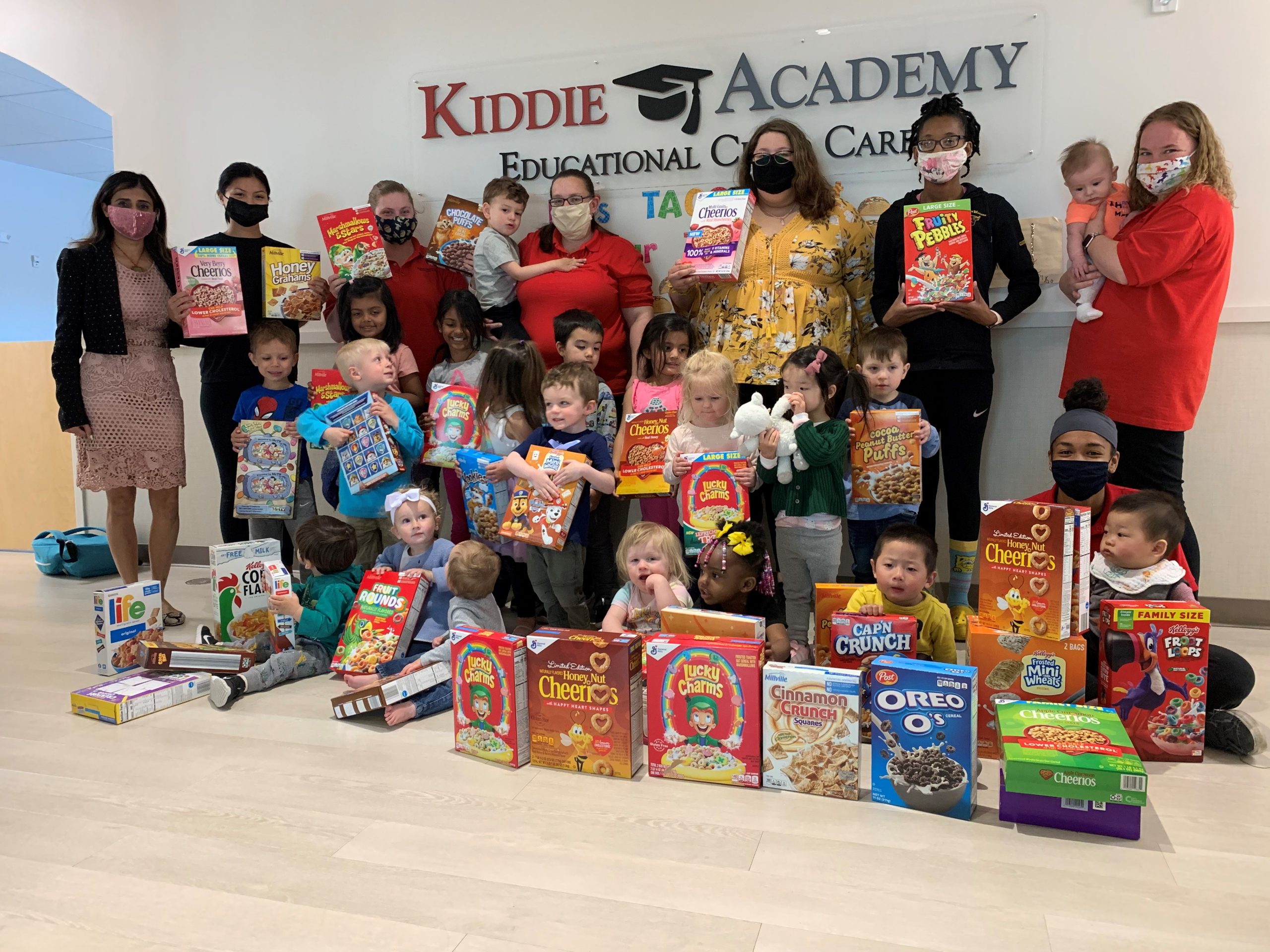 Kiddie Academy of Brookfield food drive